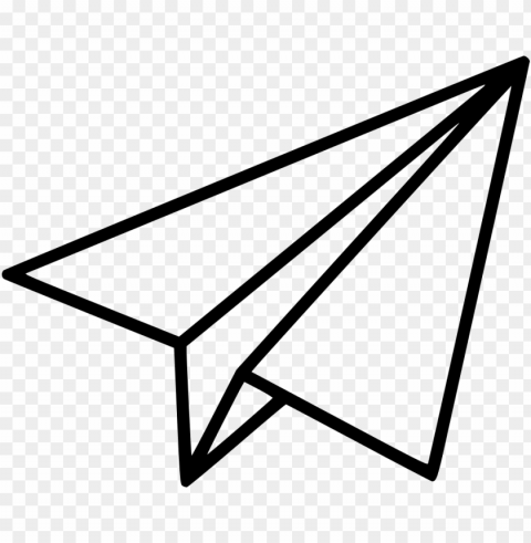 aper plane - paper airplane icon Clean Background Isolated PNG Character