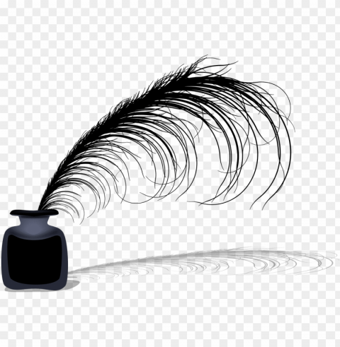 aper quill inkwell pens - clip art quill and ink Transparent PNG images complete package
