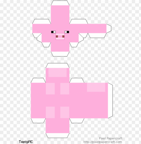 apercraft lego pig minifigure scale - lego minecraft papercraft PNG pictures with alpha transparency