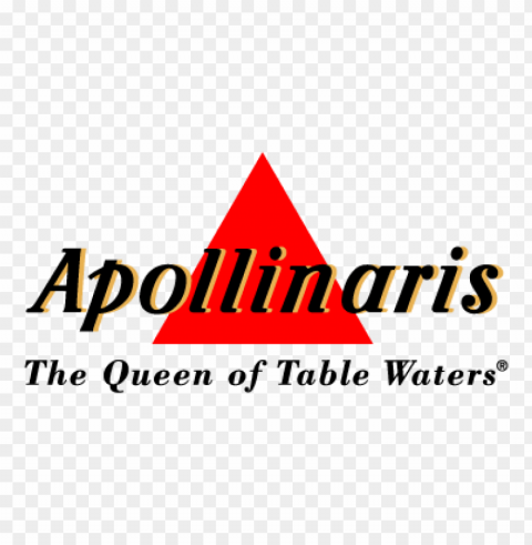 apollinaris the queen of table waters vector logo PNG graphics with alpha channel pack