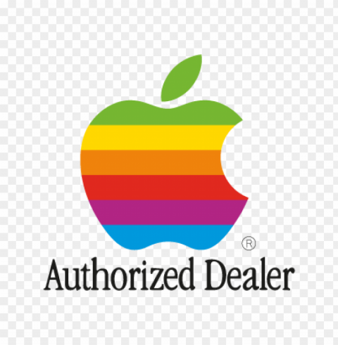 apple authorized dealer eps vector logo free Clear Background Isolated PNG Illustration