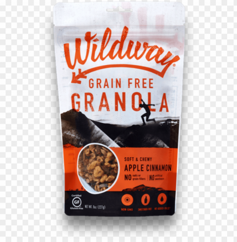 apple cinnamon 8oz - wildway vanilla bean espresso grain free granola PNG images with clear background