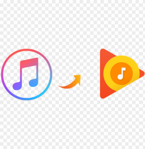 apple music to google play music - music streaming services logo PNG image with no background