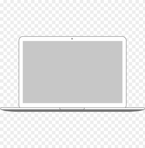 apple products minimal wireframe - laptop phone frame Isolated Item on Transparent PNG Format
