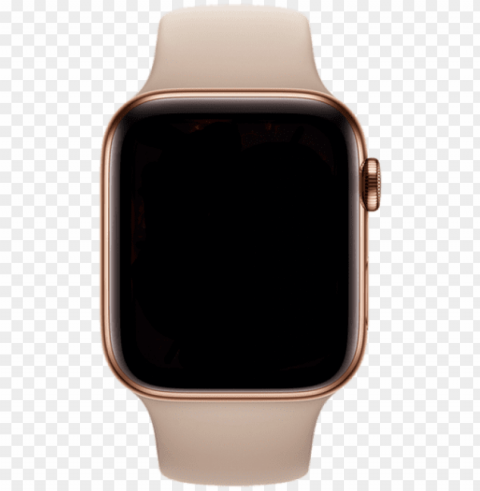 apple watch 4 edelstahl gold PNG Image with Transparent Isolated Graphic