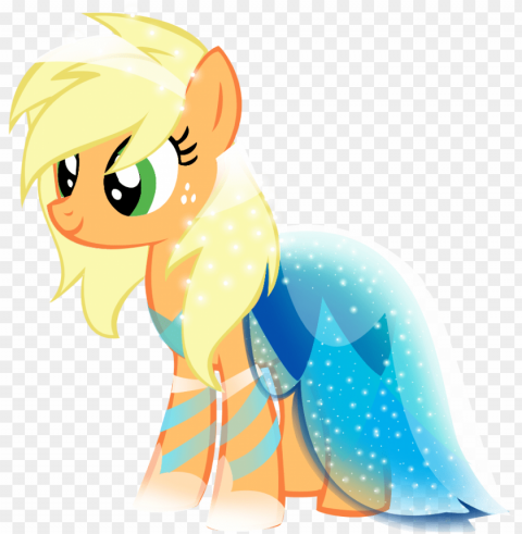 applejack twilight sparkle rainbow dash pinkie pie - my little pony applejack dress Isolated Element on HighQuality Transparent PNG