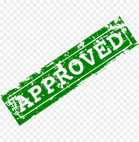 approved green realistic stamp HighQuality Transparent PNG Element