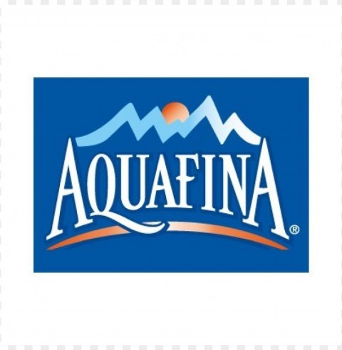 aquafina logo vector PNG with transparent overlay