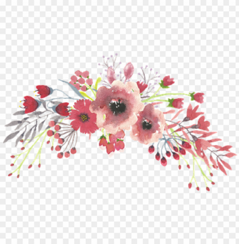 aquarela - watercolor flower background PNG files with transparent canvas extensive assortment