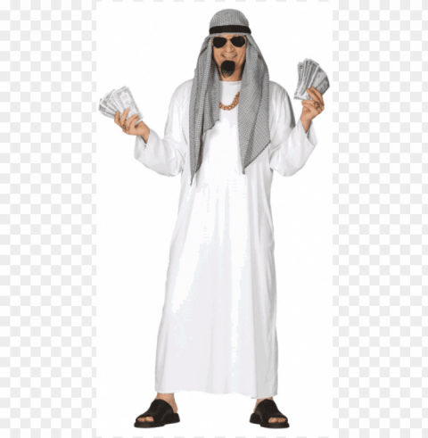 arab sheik costume - osama bin laden costume Isolated Character with Clear Background PNG