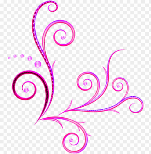 arabesco - arabesco de canto rosa Isolated Graphic on HighResolution Transparent PNG