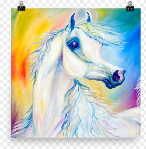 arabian horse art print desert jewel - horse Clean Background Isolated PNG Character