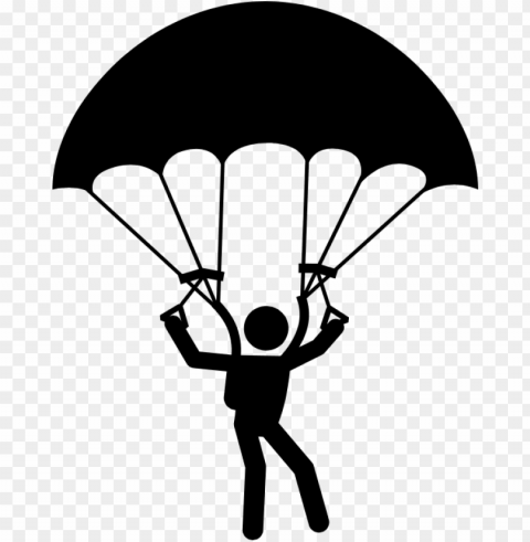 arachute clipart draw - parachute cartoon black and white Free transparent background PNG