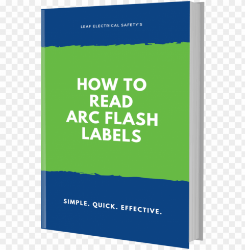 arc flash labels book cover Isolated Item on Transparent PNG Format