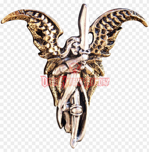 archangel michael pendant for freedom from the past - archangel michael briar pendant necklace in pouch - Clear PNG image PNG transparent with Clear Background ID 80848d16