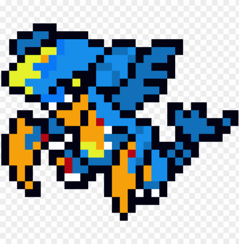 archomp - mega garchomp pixel art PNG images with clear alpha channel broad assortment PNG transparent with Clear Background ID 1fadc96b