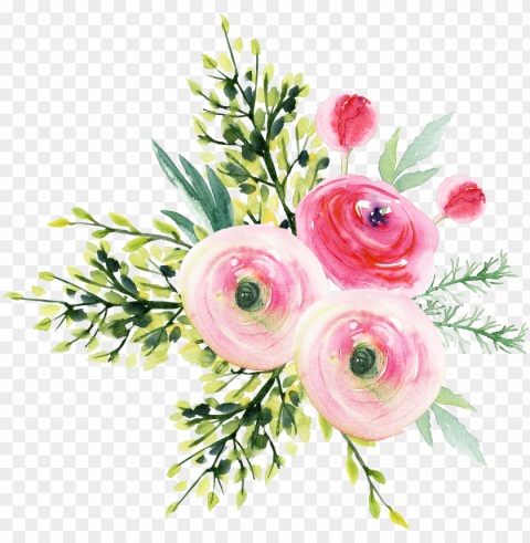 arden roses flower bouquet - aesthetic flowers Transparent PNG image free