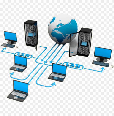 are you looking for network server or computer setup - computer networki Clean Background Isolated PNG Design
