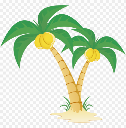 arecaceae tree clip art - coconut tree vector PNG icons with transparency
