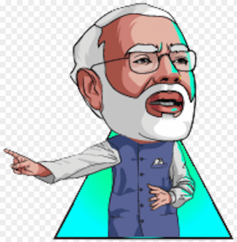 arendra modi stickers messages sticker-4 - animated simple photo of narendra modi PNG files with transparency