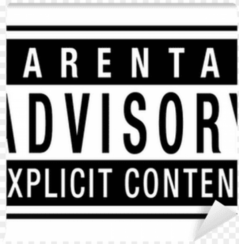 Arental Advisory Sticker Transparent PNG Picture