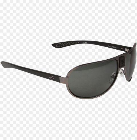 argoyles pilot sunglasses gun metal frame with smoke - lens ClearCut Background PNG Isolation
