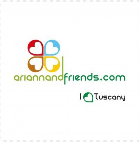 arianna & friends logo vector Isolated Element on Transparent PNG