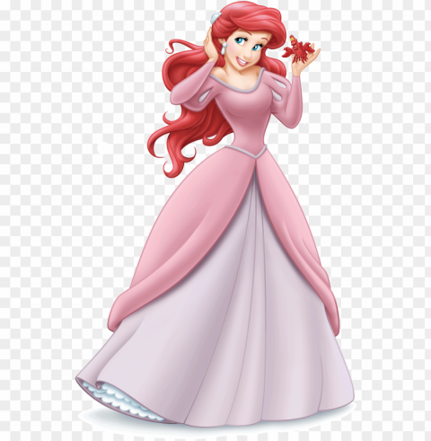 ariel disney princess - little mermaid with dress PNG images with cutout