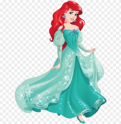 ariel little mermaid - ariel disney princess Isolated Item on Clear Background PNG