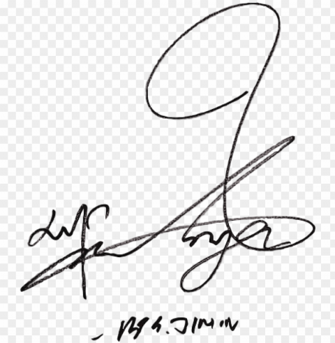 ark jimin signature - bts jimin signature HighQuality Transparent PNG Isolated Object