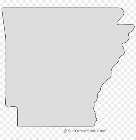 arkansas map outline shape state stencil clip art scroll - patter Isolated Element in Transparent PNG