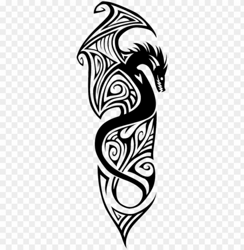 arm tattoo file - forearm dragon tattoo desi Isolated Subject in Clear Transparent PNG