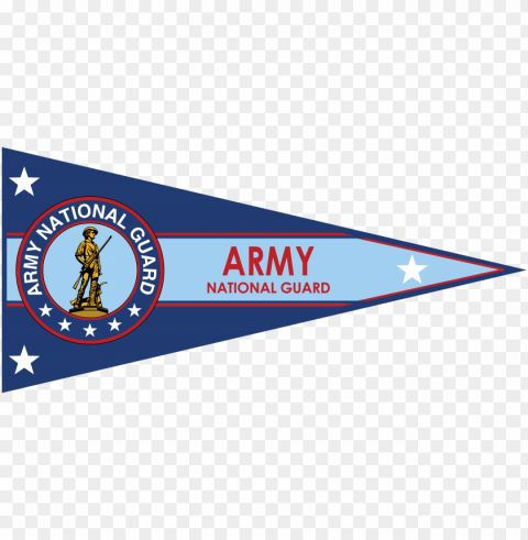 army national guard pennant Transparent background PNG stock