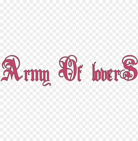 army of lovers - army of lovers logo Free PNG images with alpha channel