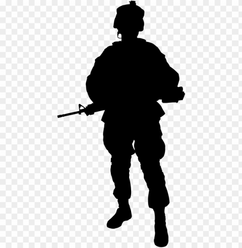 army silhouette PNG Image Isolated with Transparency