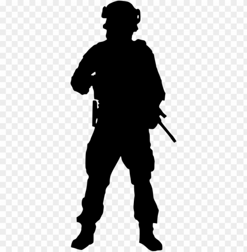 army silhouette PNG Image with Isolated Artwork