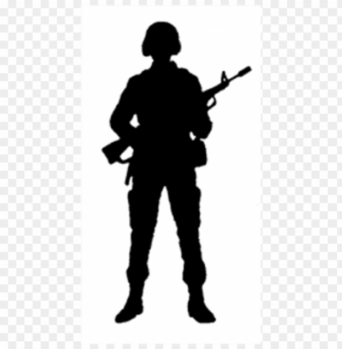 army silhouette PNG Image with Isolated Icon