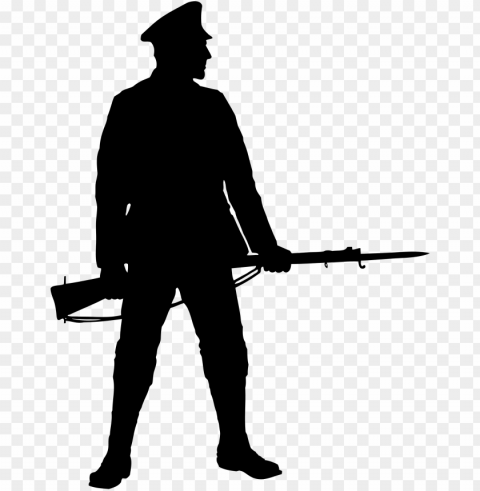 army silhouette PNG Image with Isolated Subject