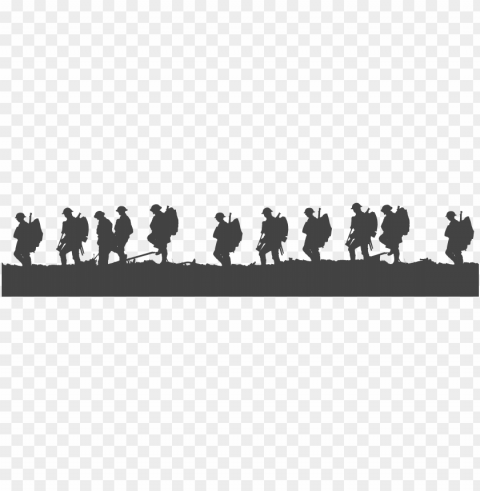 army silhouette PNG Image with Transparent Cutout