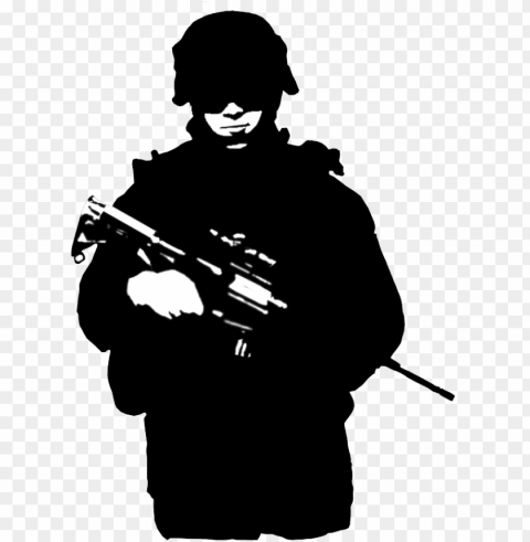 army silhouette PNG Image with Transparent Isolation