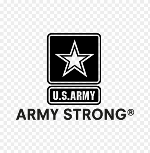 army strong logo vector HighQuality PNG Isolated on Transparent Background
