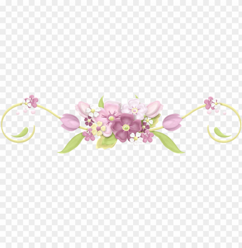 arranjo de flores desenho - laço com flores PNG images with transparent canvas