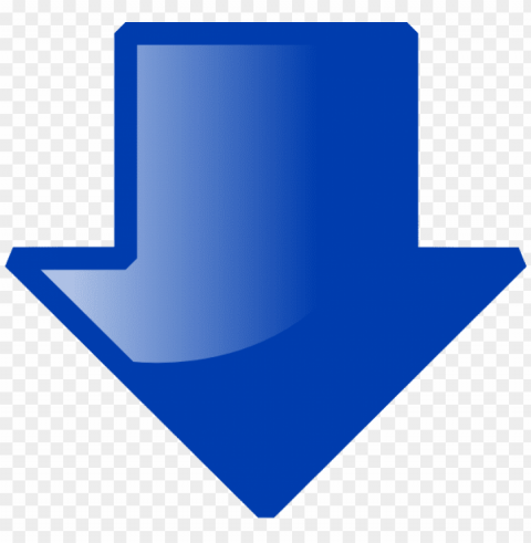 Arrow Blue Down Clip Art - Blue Arrow Pointing Dow PNG Graphics For Free