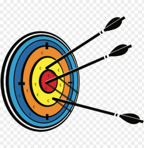 arrow in target Transparent PNG Isolated Subject Matter