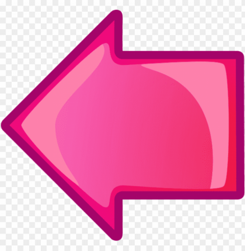 arrow left red transparent - pink arrow to the left PNG Image with Clear Background Isolation