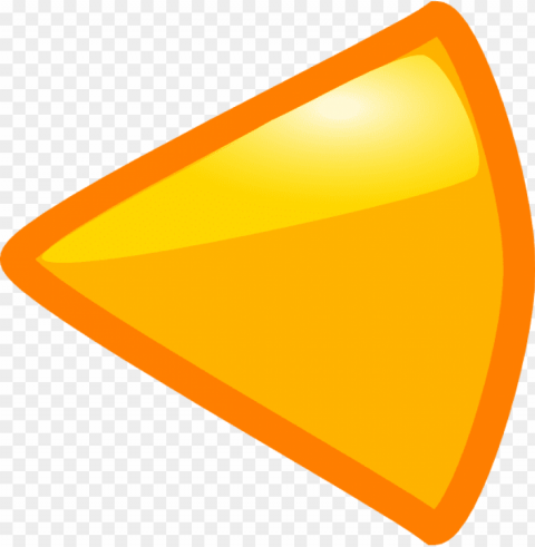 arrow left yellow Transparent PNG Isolated Item