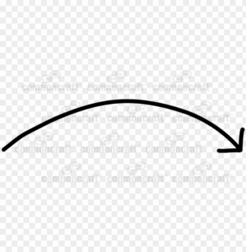 Arrow Line Curve - Curve High Resolution PNG Isolated Illustration