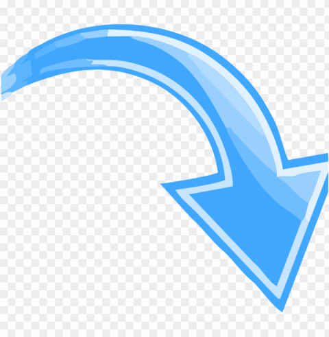 arrow pointing down right PNG images with high-quality resolution