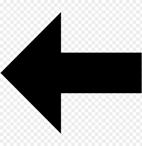 arrow pointing left PNG with no background free download