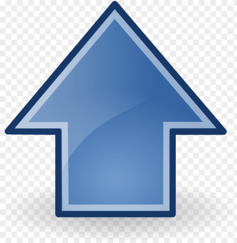 arrow up blue PNG for business use